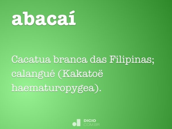 abacaí