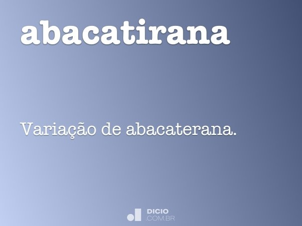 abacatirana