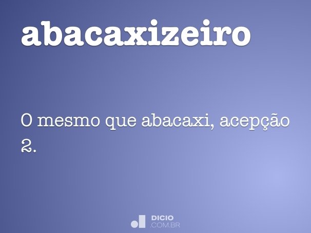 abacaxizeiro