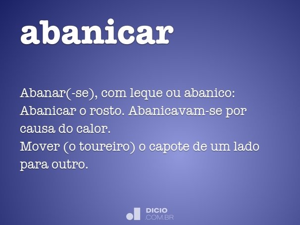 abanicar