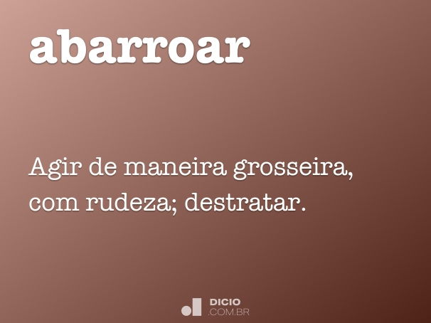 abarroar