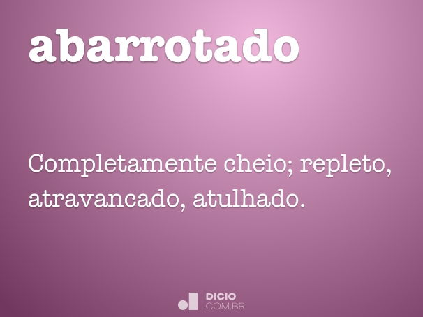 abarrotado