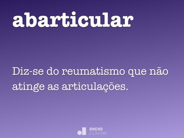 abarticular