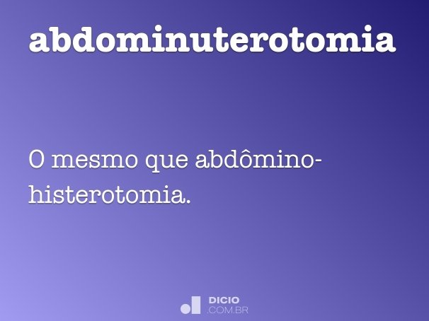 abdominuterotomia