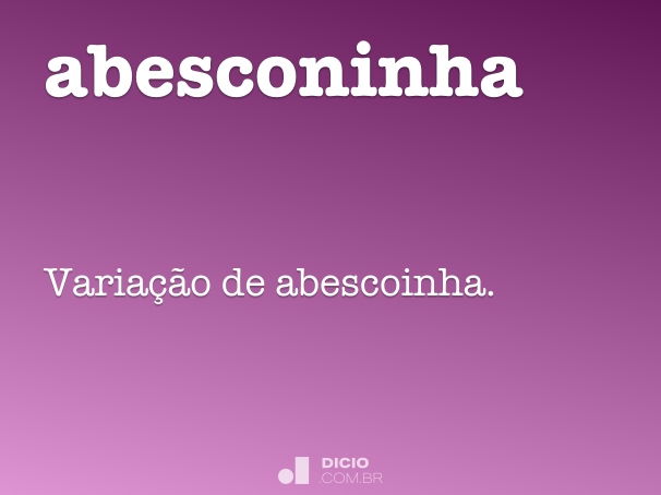 abesconinha