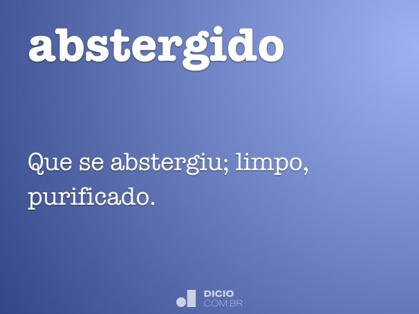 abstergido