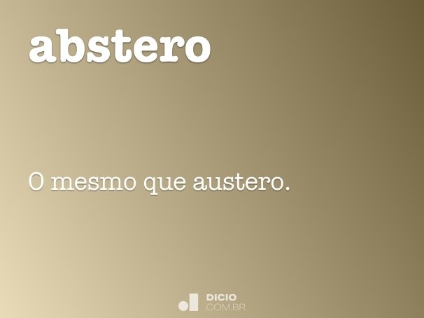 abstero