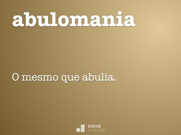 abulomania