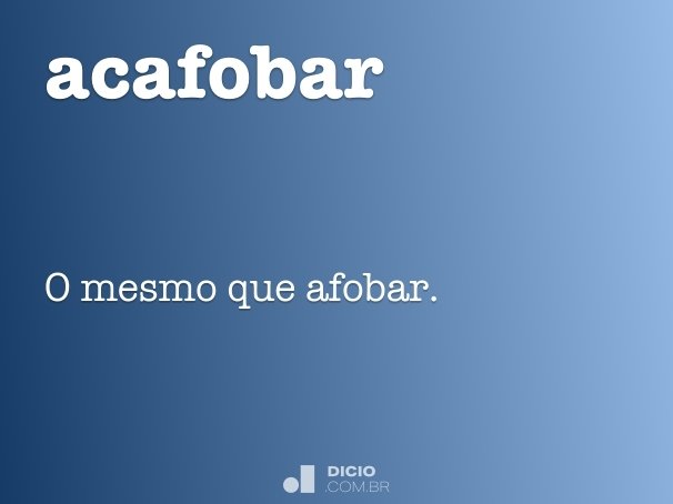 acafobar