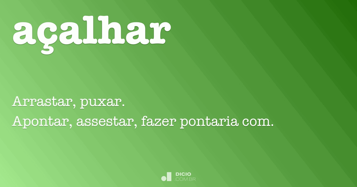 Apontear - Dicio, Dicionário Online de Português