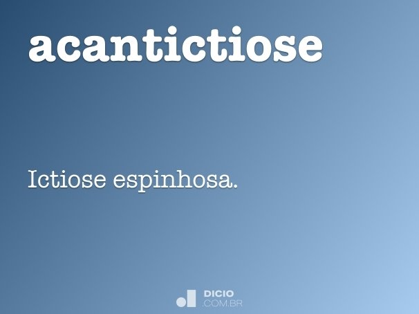 acantictiose