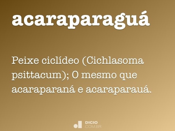 acaraparaguá