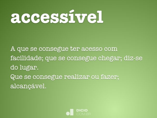 accessível