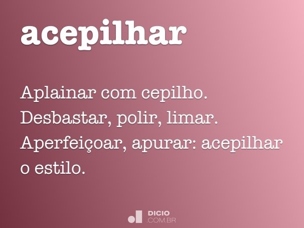 acepilhar
