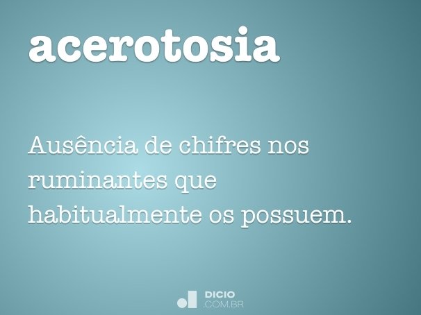acerotosia