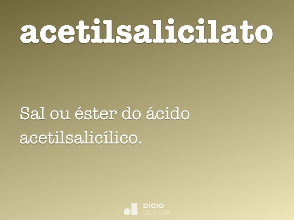 acetilsalicilato