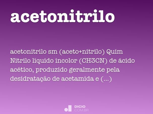 acetonitrilo