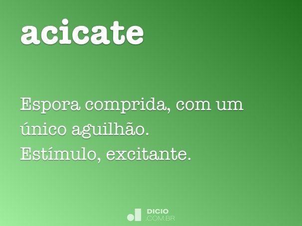 acicate