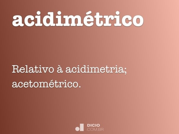 acidimétrico