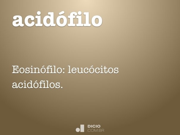 acidófilo