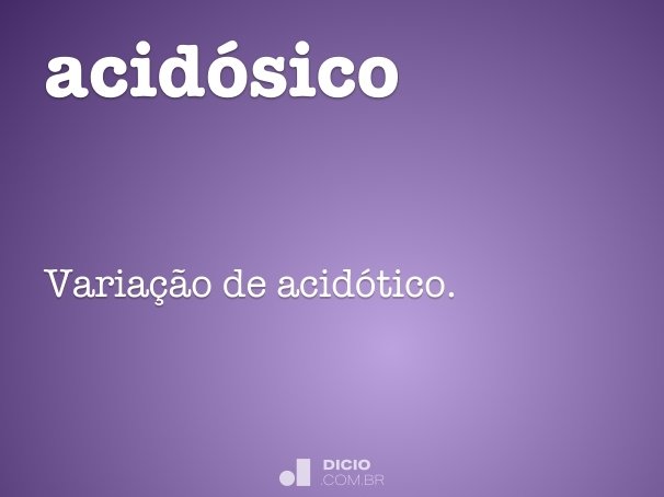acidósico