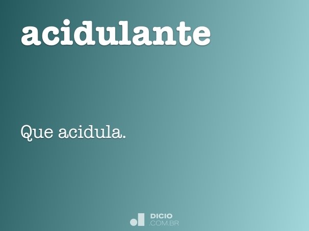 acidulante