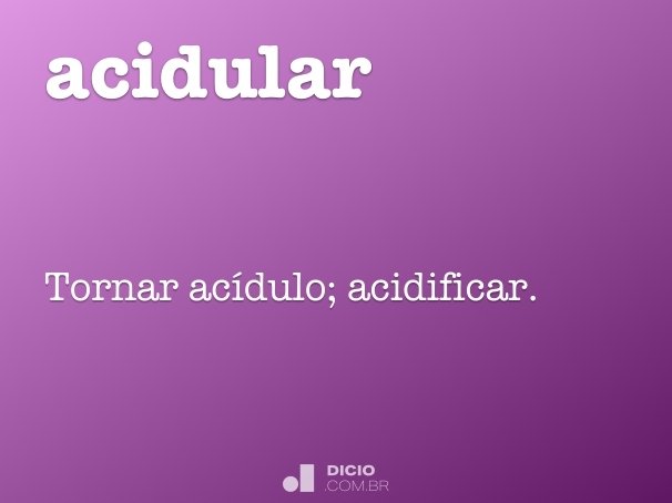 acidular