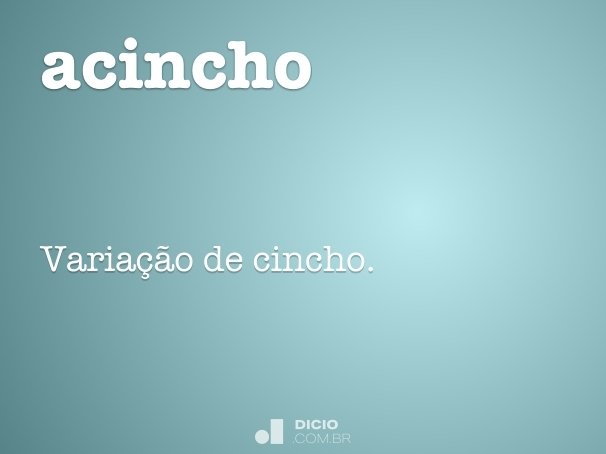 acincho