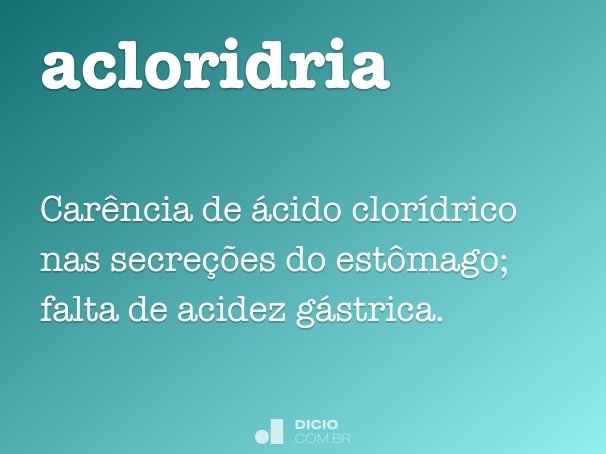acloridria