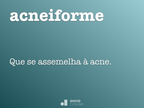 acneiforme