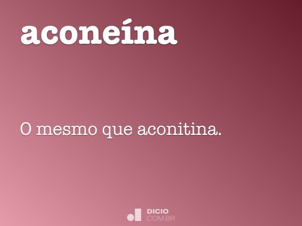 aconeína