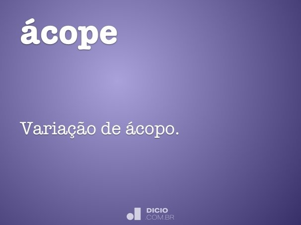ácope