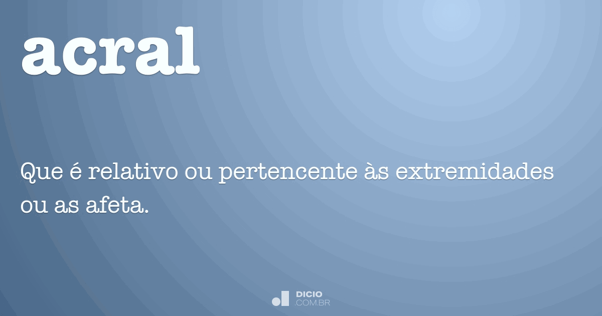 Acromiumeral - Dicio, Dicionário Online de Português