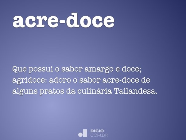 acre-doce