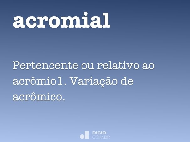 acromial
