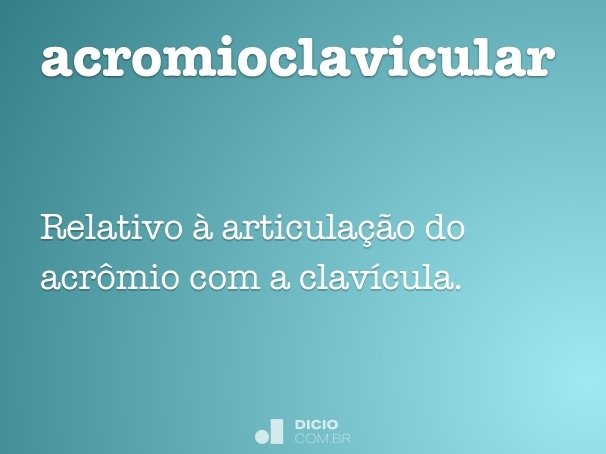 acromioclavicular