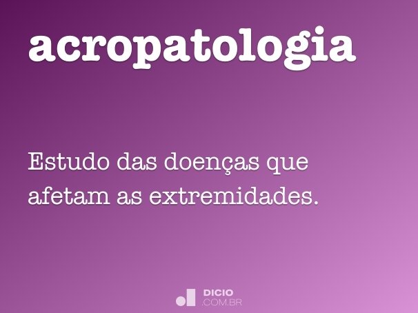 acropatologia