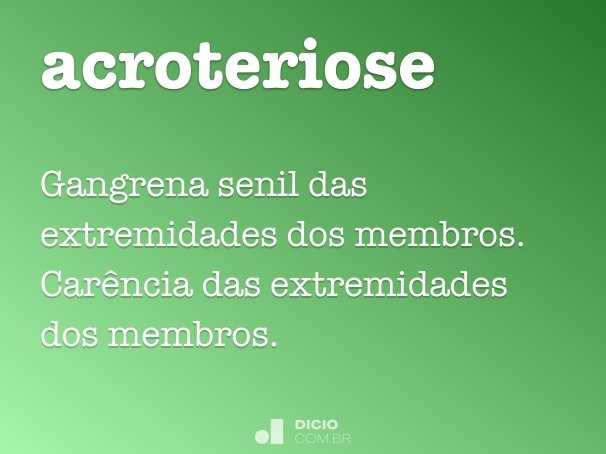 acroteriose