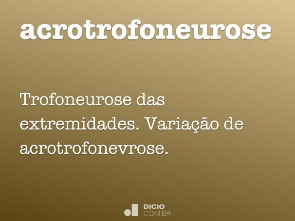 acrotrofoneurose