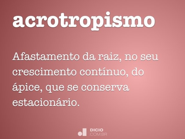 acrotropismo