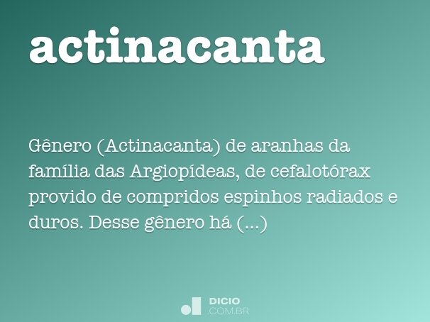 actinacanta