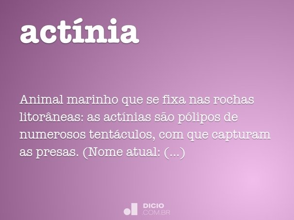 actínia