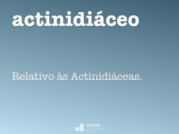 actinidiáceo
