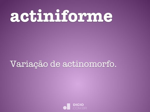 actiniforme