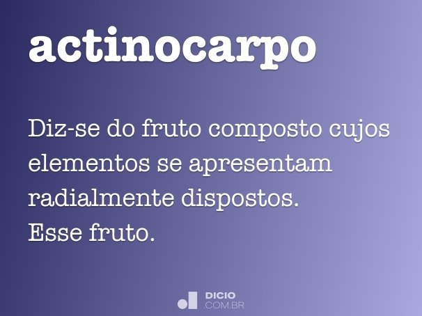 actinocarpo