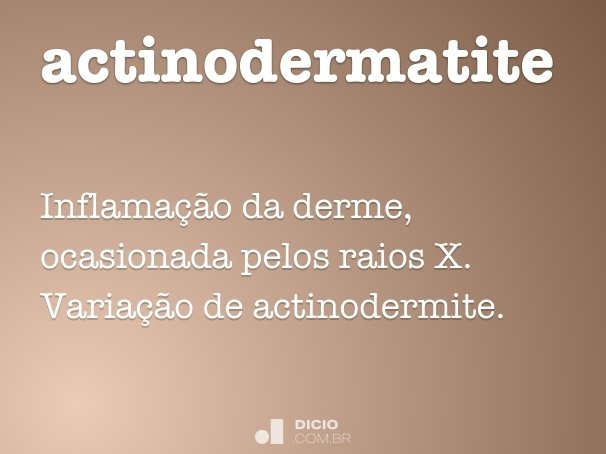 actinodermatite