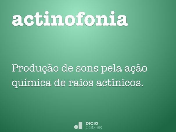 actinofonia