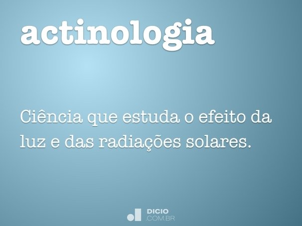 actinologia