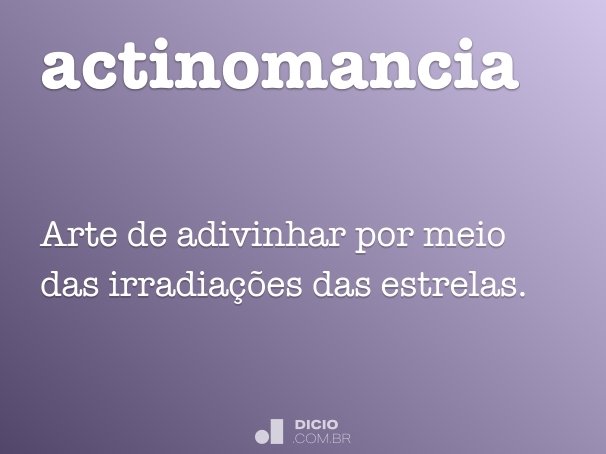 actinomancia