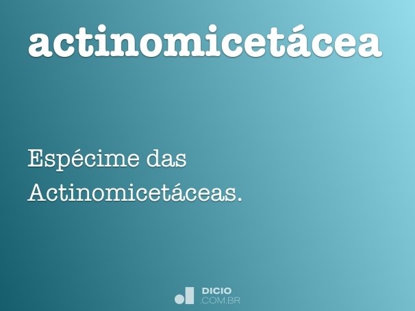 actinomicetácea